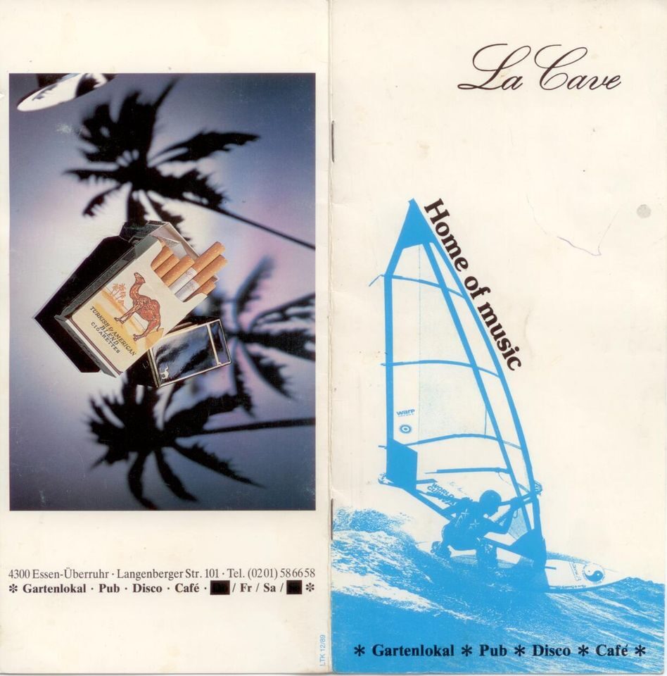 Getr�nkekarte 1991